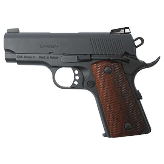 Handguns EAA Corp 3.40" 9mm EAA*390045 GIRSAN MC1911 OFFICR 9MM 3.4 7R BLK • Model: 3.40"